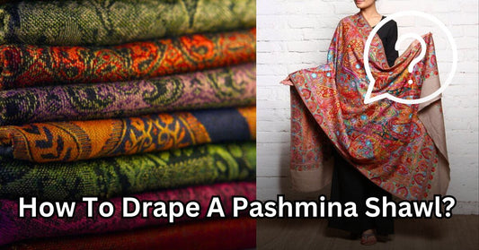 How To Drape A Pashmina Shawl/ - Ayesha’s Collection