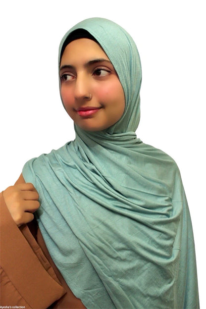 Premium Quality Cotton Jersey Hijab / Shawl (Turquoise)