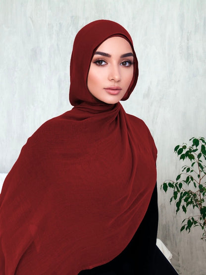 Premium Breathable Modal Hijab | Burgundy