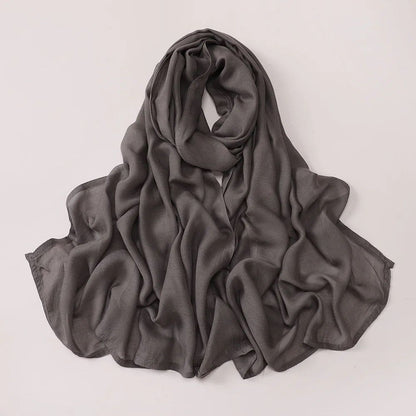 Dark Grey Modal Hijab - Ayesha’s Collection