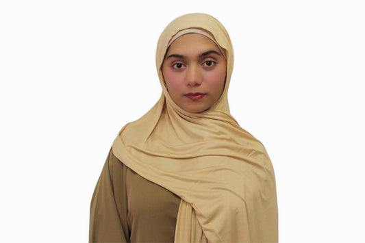 Rayon Jersey Scarf (Beige)