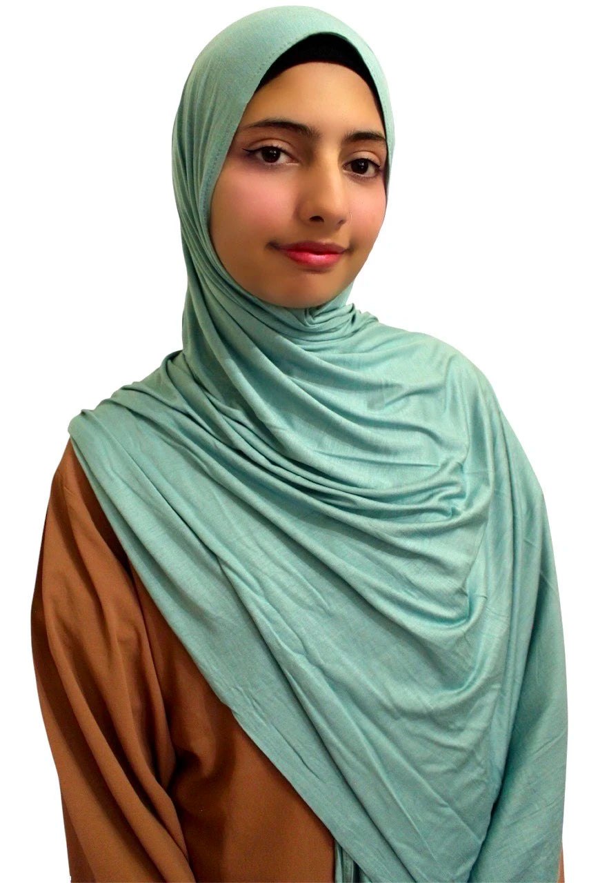 Premium Quality Cotton Jersey Hijab / Shawl (Turquoise)