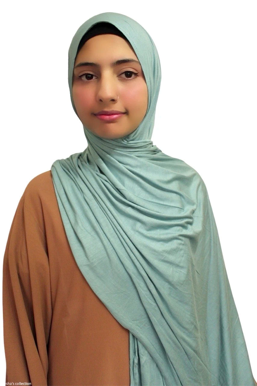 Premium Quality Cotton Jersey Hijab / Shawl (Turquoise)