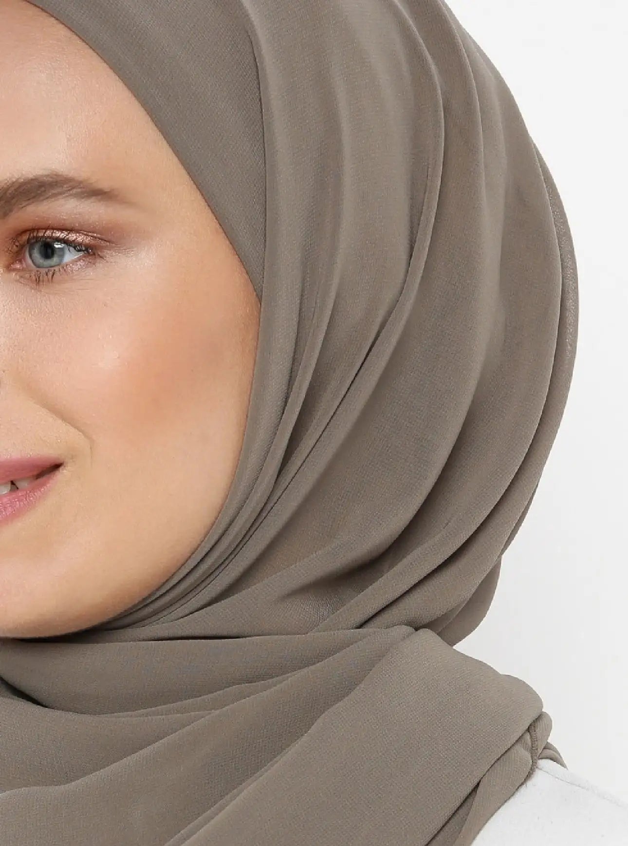 Brown Chiffon Hijab - Ayesha’s Collection