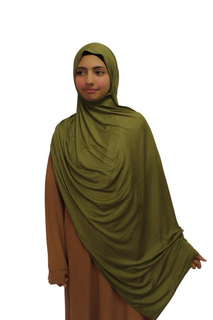 Premium Quality Cotton Jersey Hijab / Shawl (Hunter Green)