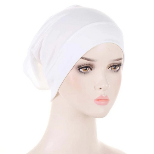Cotton Jersey Hijab Undercap (White)