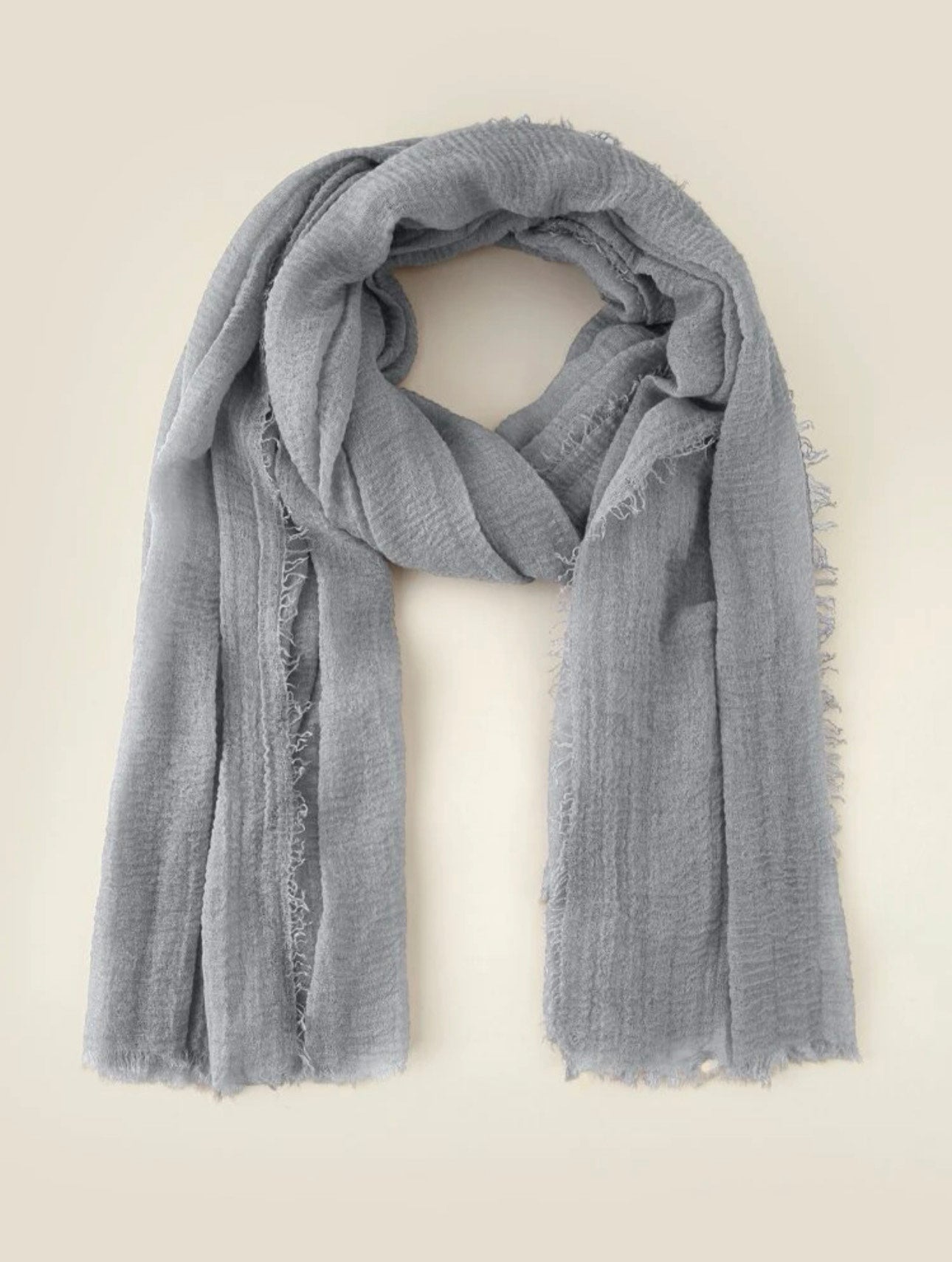 Light Gray Cotton Scarf for Ladies - Ayesha’s Collection
