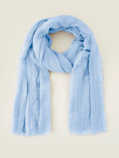 Pure Blue Cotton Scarf for Ladies - Ayesha’s Collection