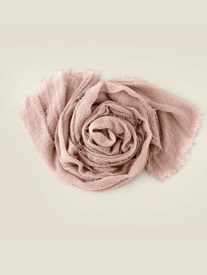 Best Baby Pink Cotton Scarves - Ayesha’s Collection