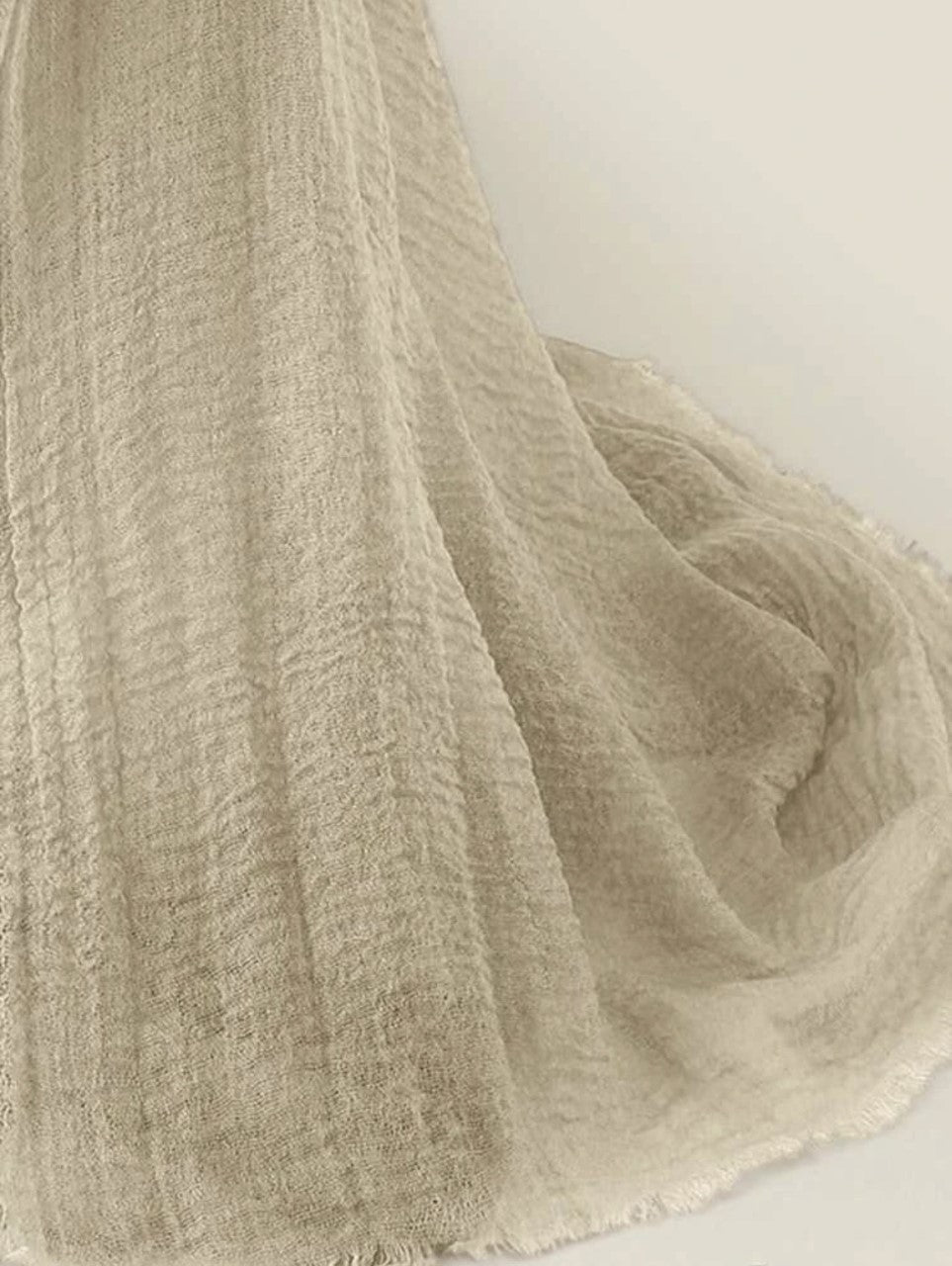 Premium Beige Cotton hijab - Cotton Scarf (Beige) - Ayesha’s Collection
