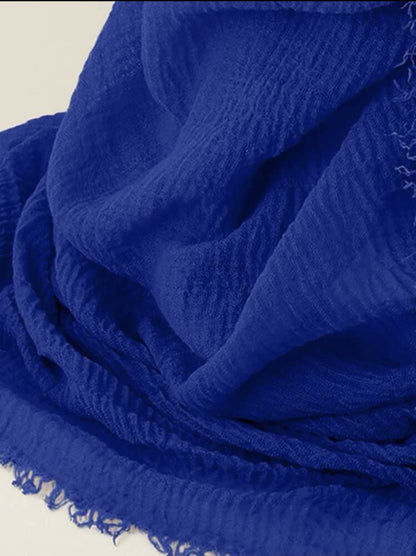 Cotton Scarf (Royal Blue)