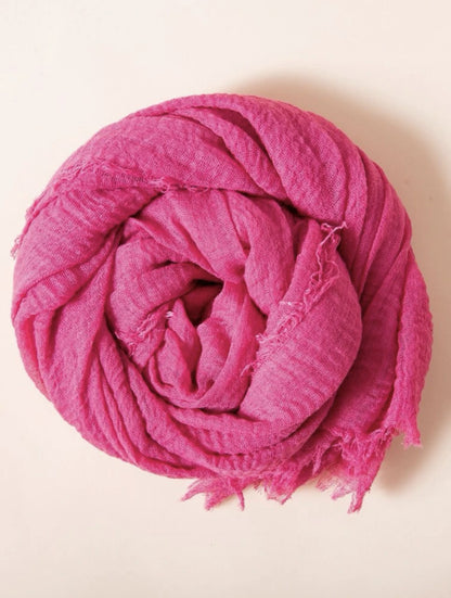 Pink Cotton Scarf for Women - Ayesha’s Collection