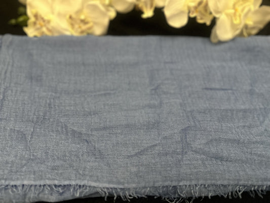 Navy Blue Cotton Scarves for Ladies - Ayesha’s Collection