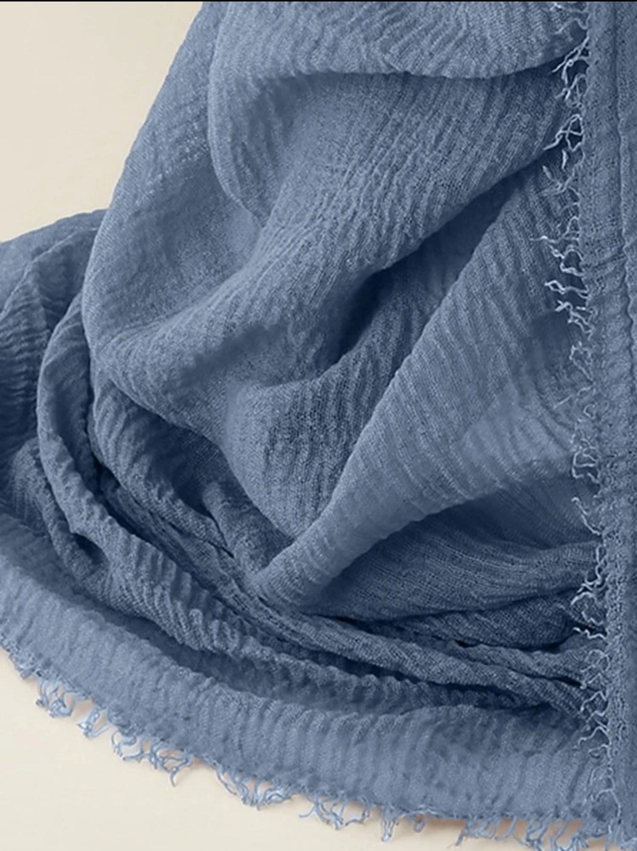 Cotton Scarf (Ocean Blue)