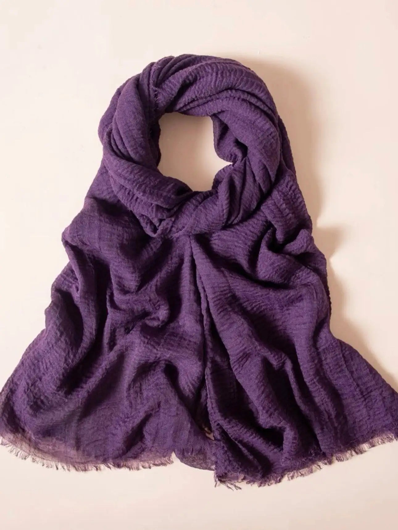 Purple Cotton Scarf for Women - Cotton Scarf (Purple) - Ayesha’s Collection