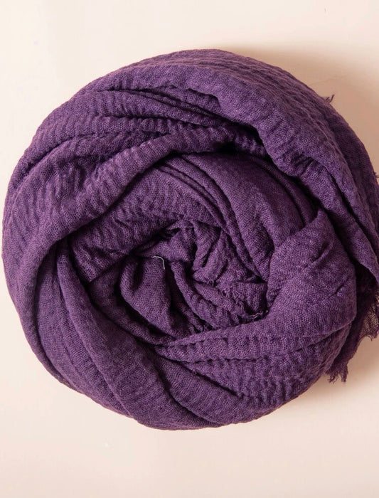 Purple Cotton Scarf for Women - Ayesha’s Collection
