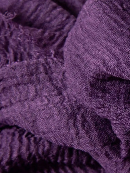 Purple Cotton Scarf for Women - Cotton Scarf (Purple) - Ayesha’s Collection