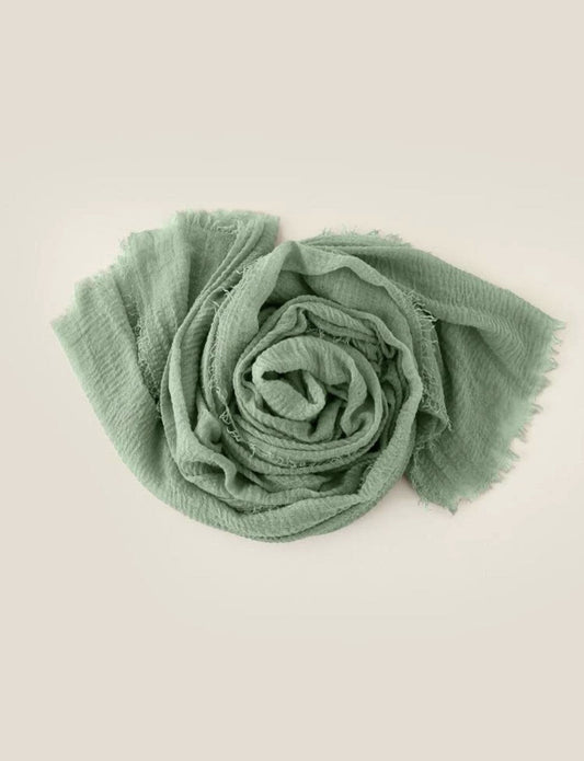 Pure cotton hijab - Cotton Scarf Mint - Ayesha’s Collection