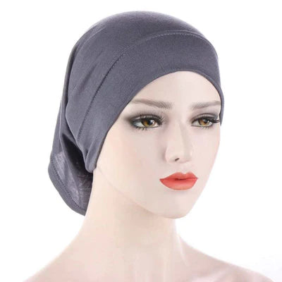 Cotton Jersey Hijab Undercap (Grey) - Ayesha’s Collection