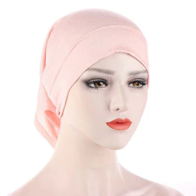 Cotton Jersey Hijab Undercap (Light Pink) - Ayesha’s Collection