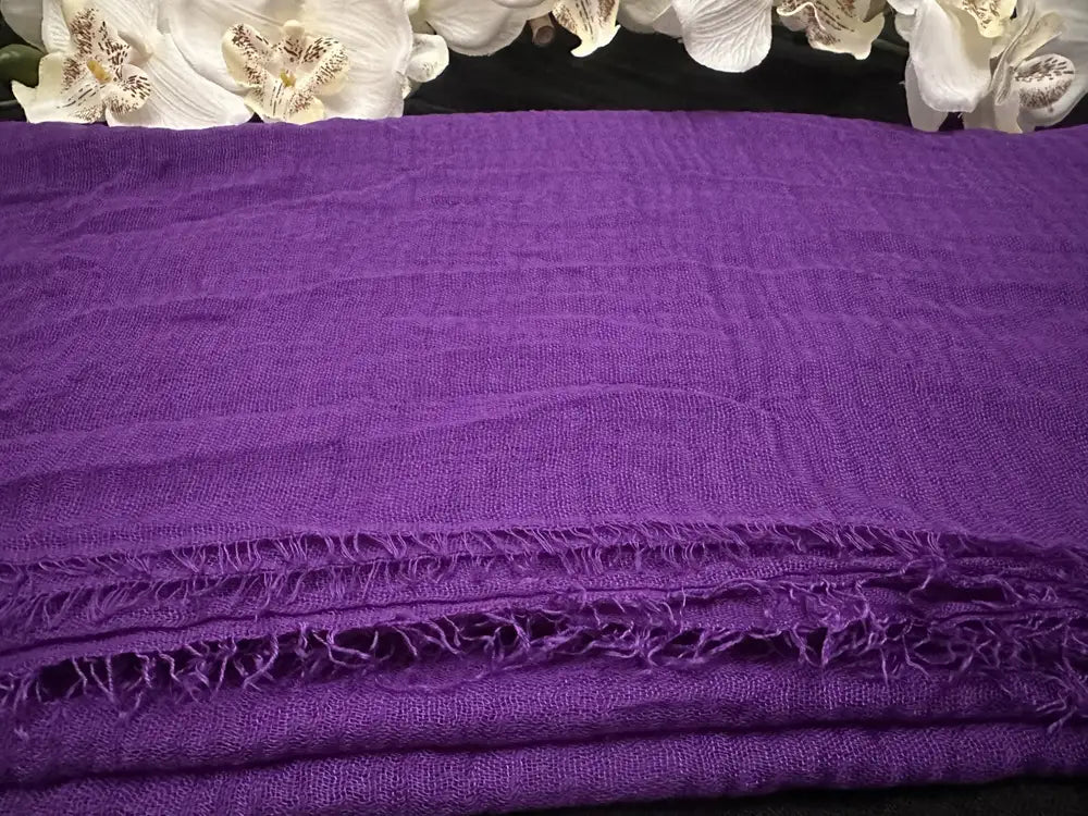 Cotton Scarf (Violet) - Ayesha’s Collection