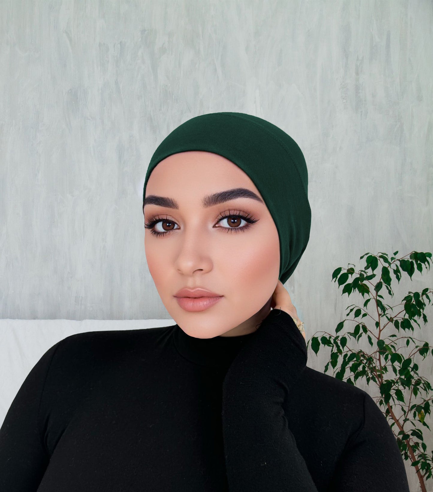 Premium Breathable Modal Hijab | Dark Green