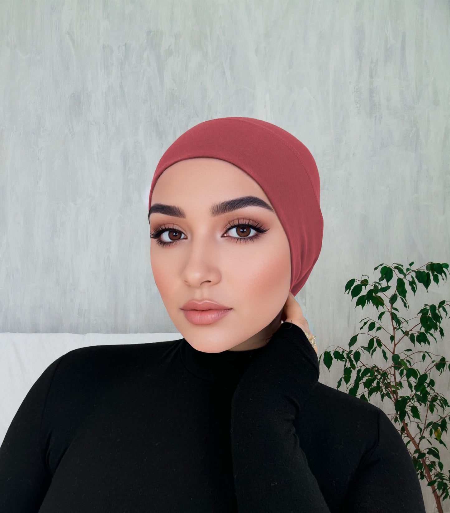 Premium Breathable Modal Hijab | Dusty Rose