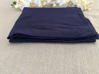 Premium Quality Cotton Jersey Hijab / Shawl (Navy Blue)