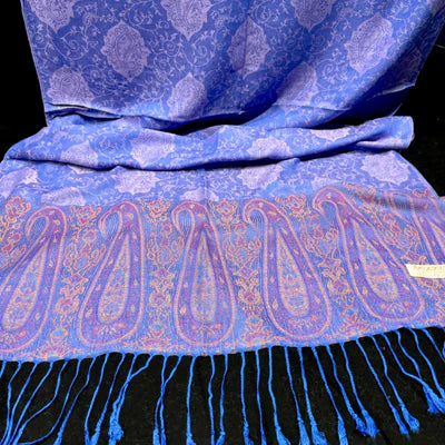 Pashmina Shawl (Bright Blue) -  Ayesha’s Collection