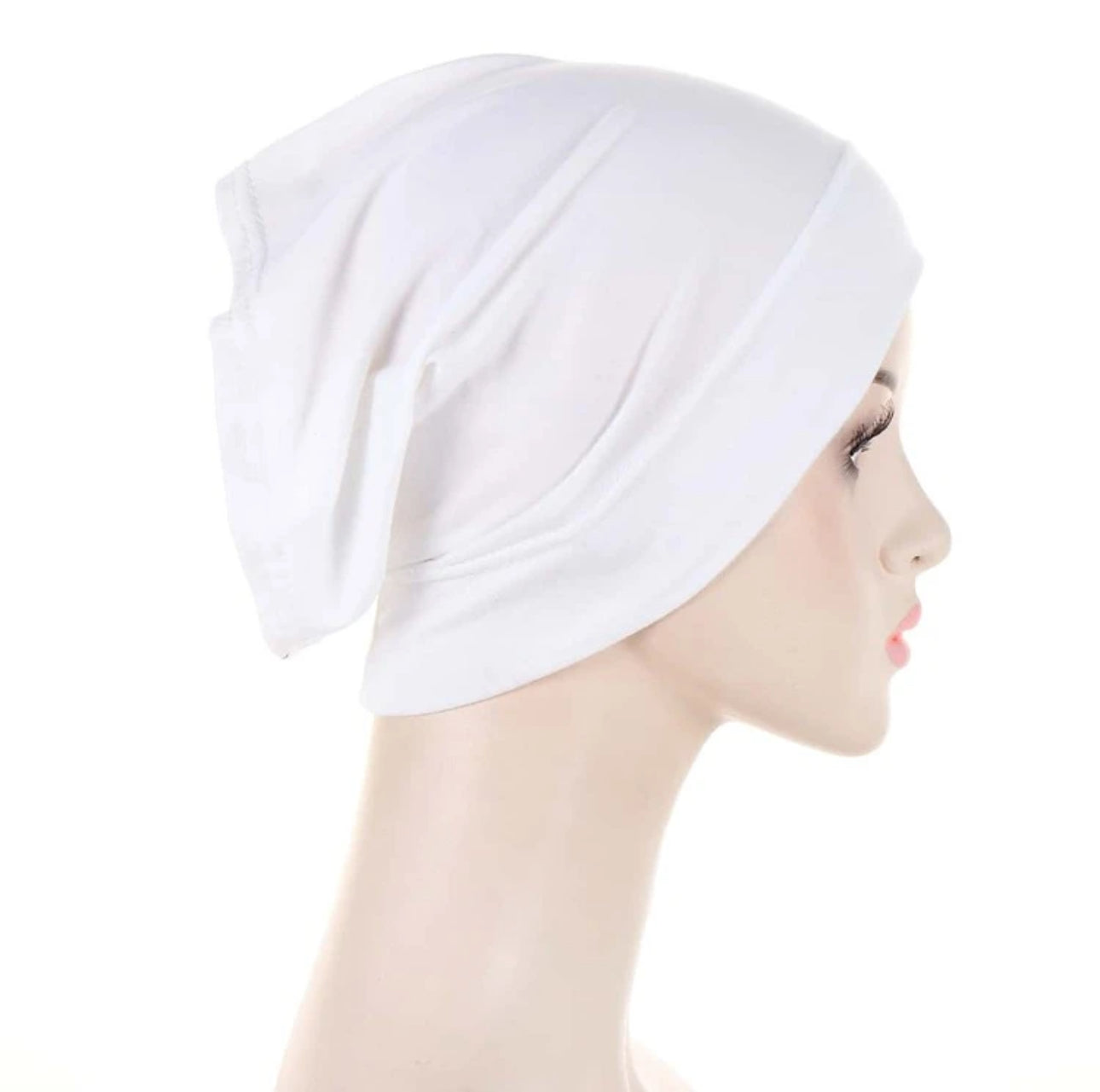 Cotton Jersey Hijab Undercap (White)