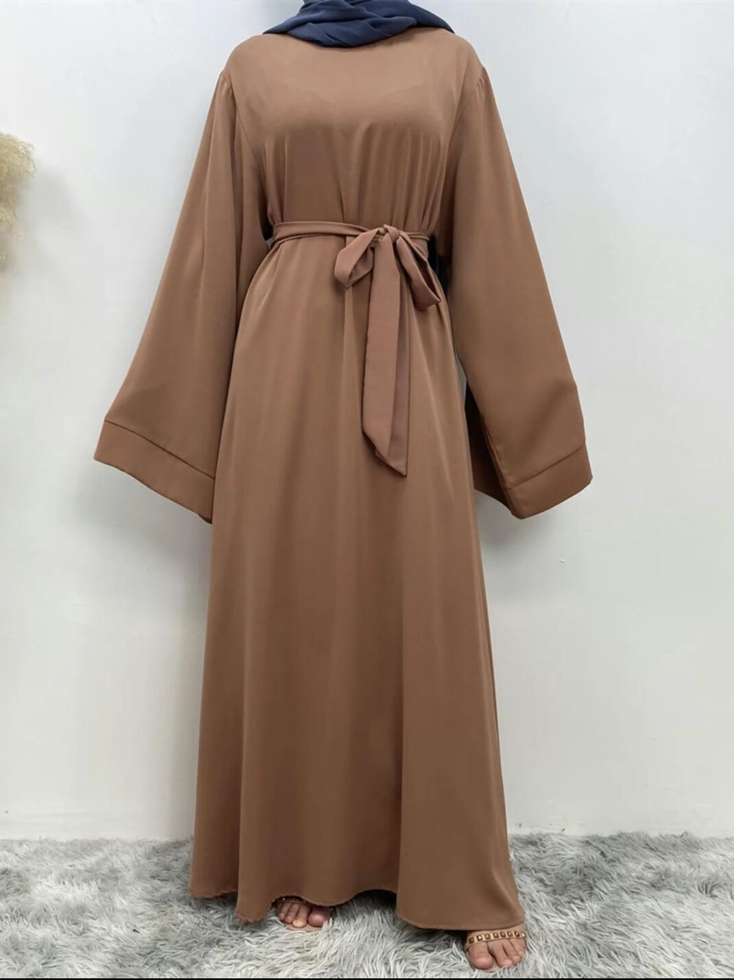 Dubai Abaya Rust Brown