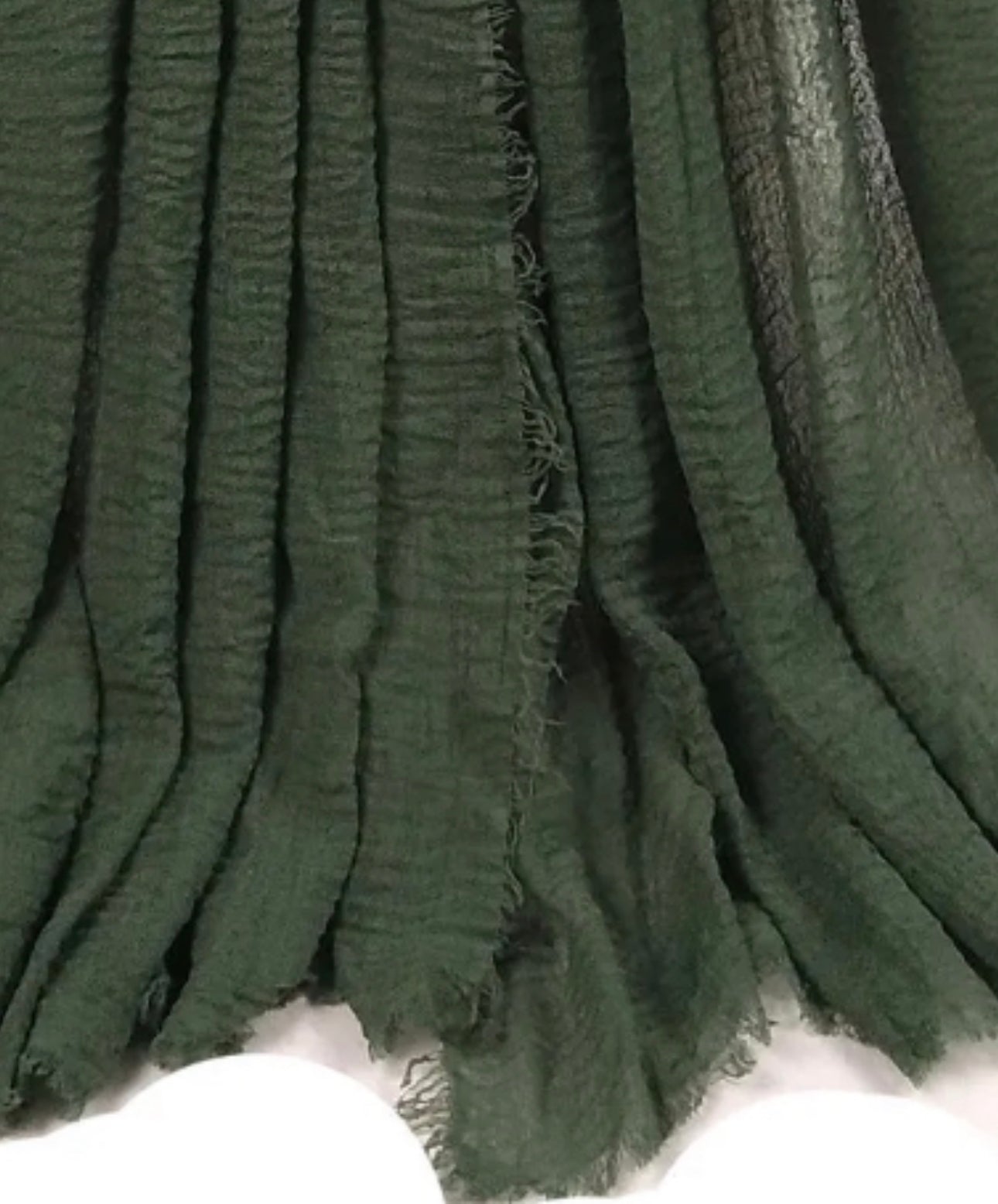 Dark Green Cotton Scarf for Ladies  - Ayesha’s Collection