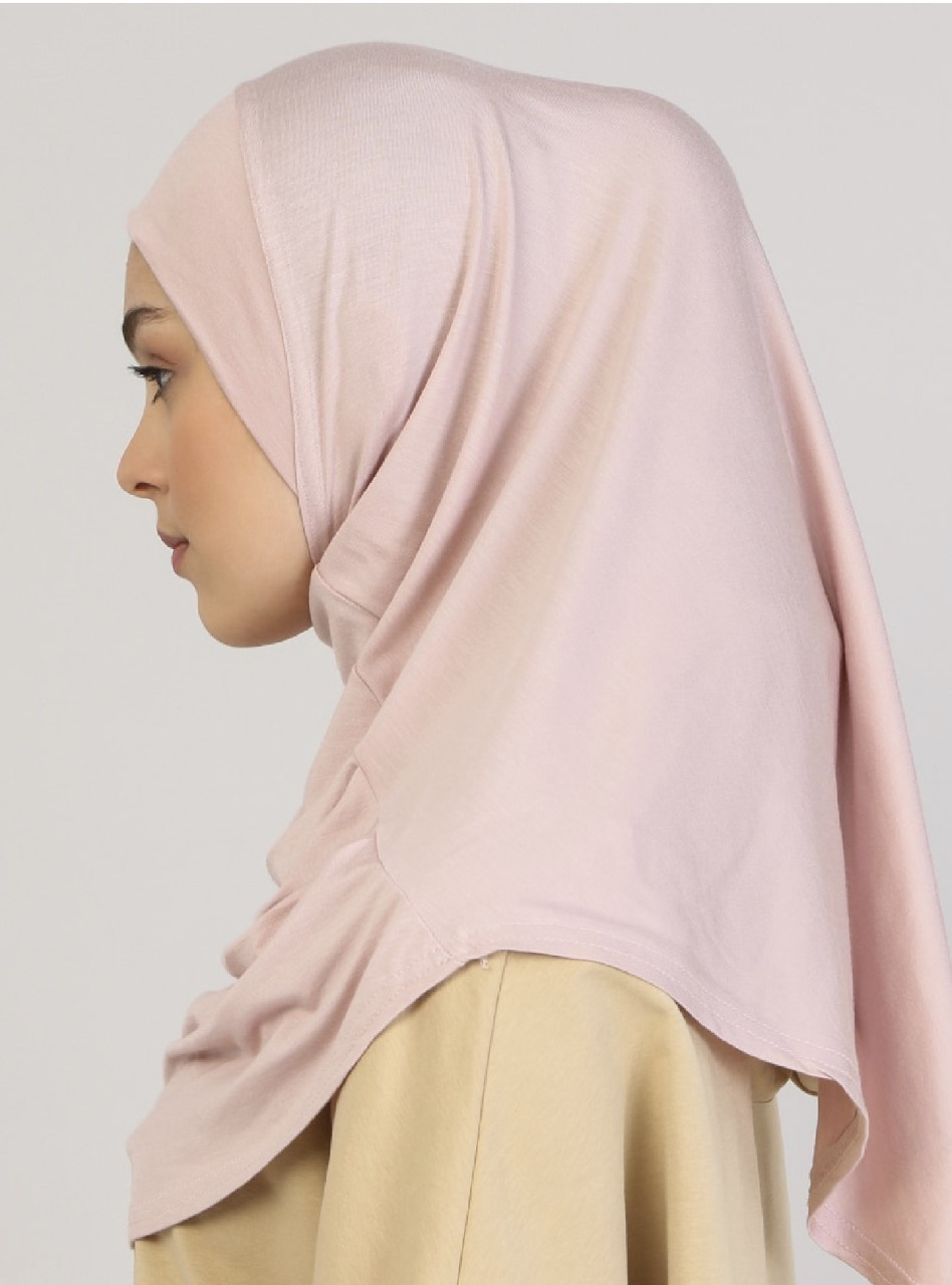 Viscose Instant Muslim Hijab (Baby Pink)