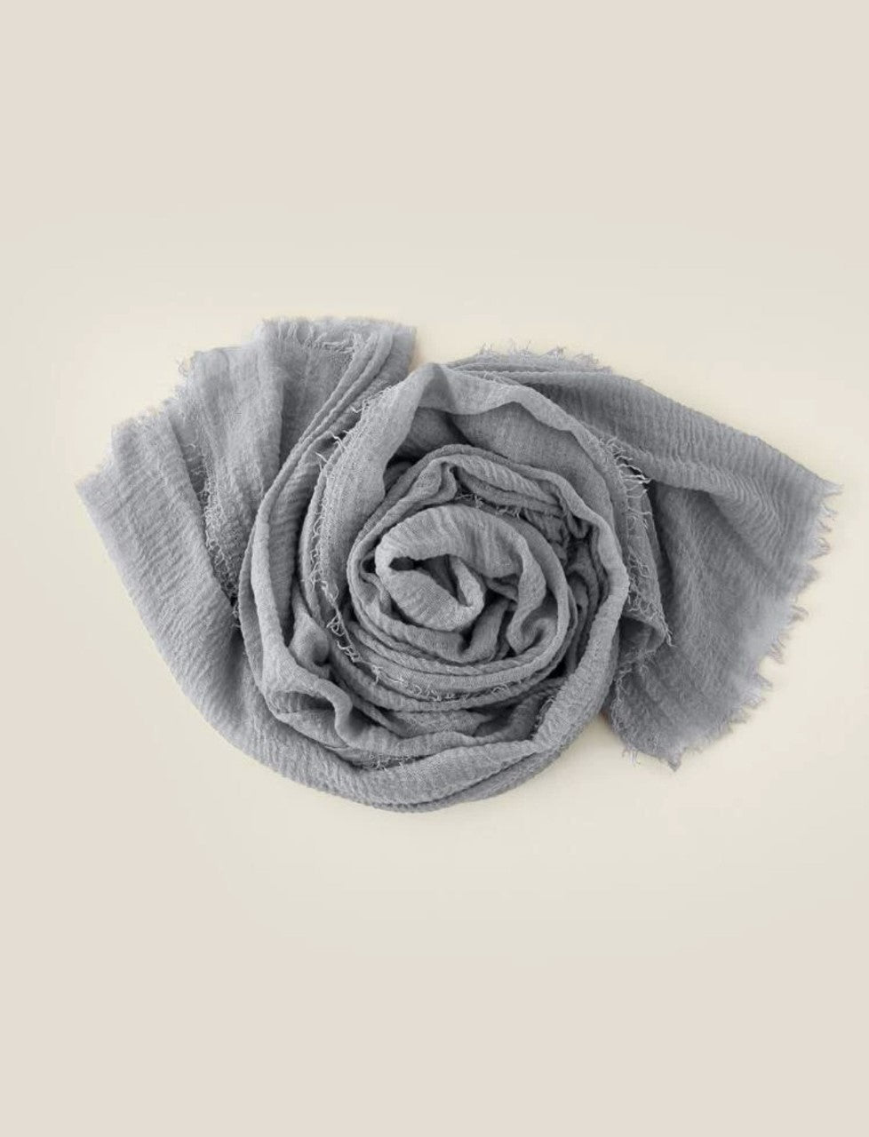 Light Gray Cotton Scarf for Ladies - Cotton Scarf (Light Gray) - Ayesha’s Collection