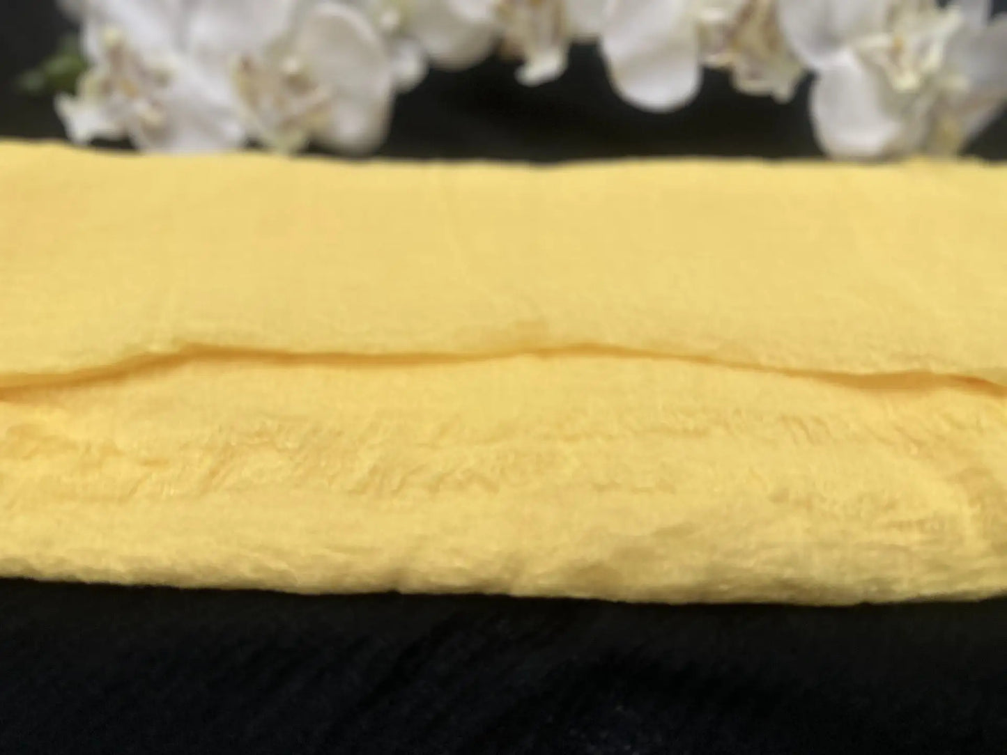 Lightweight Yellow Summer Scarf - Cotton Scarf (Yellow) - Ayesha’s Collection