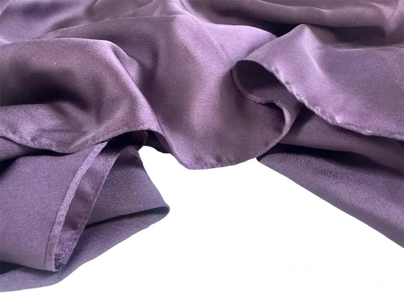 Matte Satin Silk Scarf (Plum) - Ayesha’s Collection