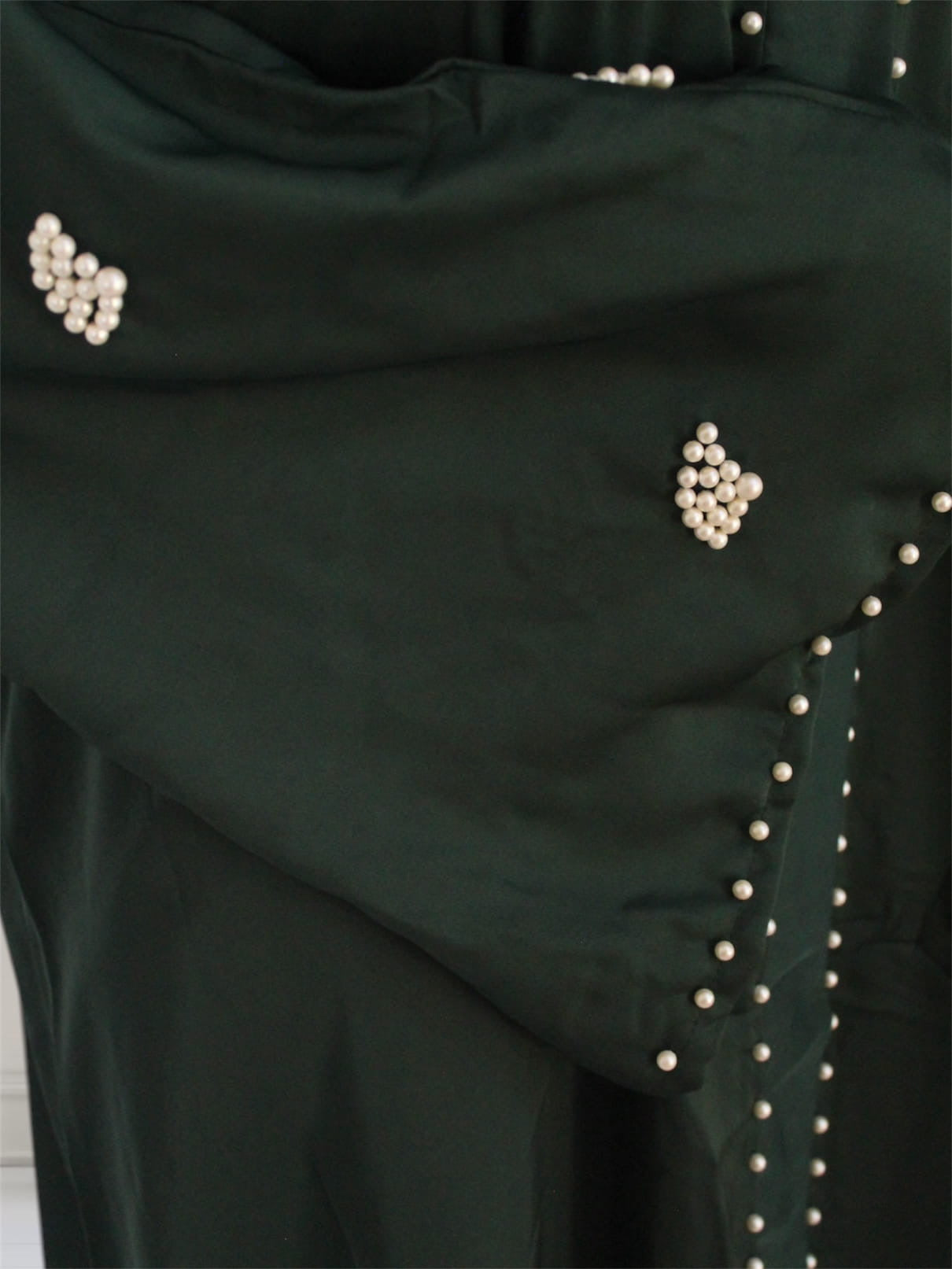 Ayesha's Pearl Abaya | Green