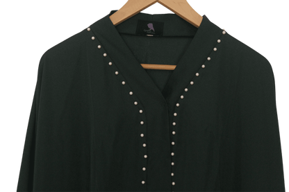 Ayesha's Pearl Abaya | Green