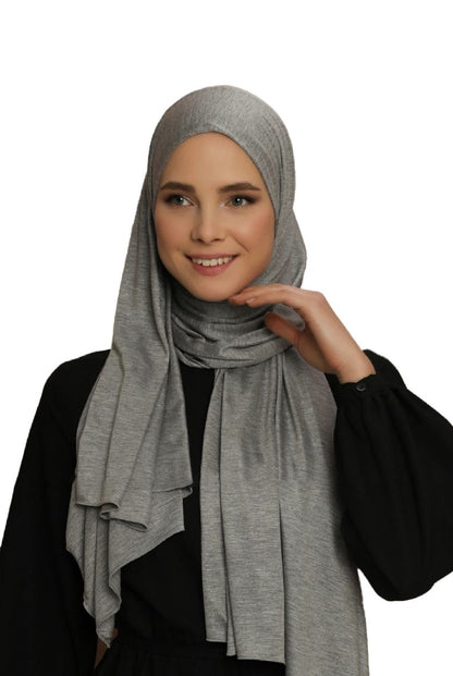 Premium Quality Jersey Viscose Hijab / Scarf (Grey)