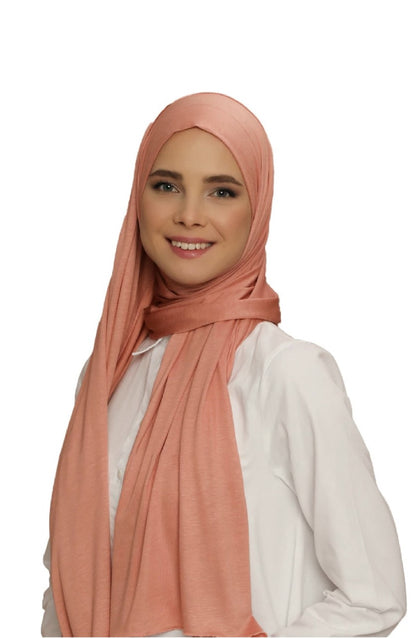 Premium Quality Jersey Viscose Hijab / Scarf (Reddish Pink)