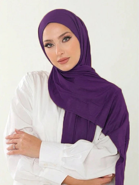 Rayon Jersey Scarf (Plum)