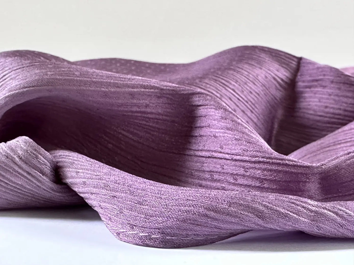 Satin Silk Crepe Dotted Shawl  Scarf (Lavender) - Ayesha’s Collection