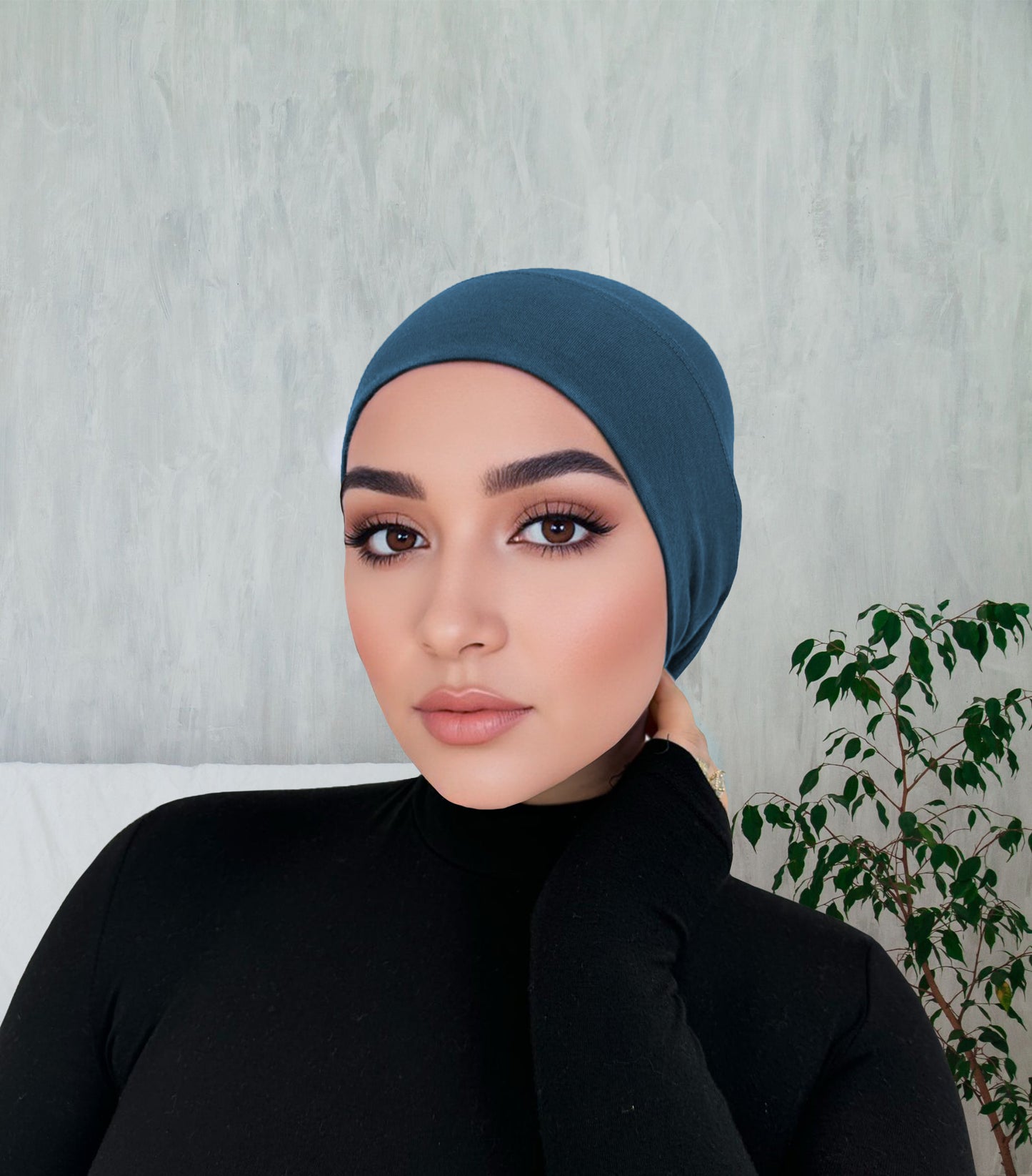 Premium Breathable Modal Hijab | Teal Blue