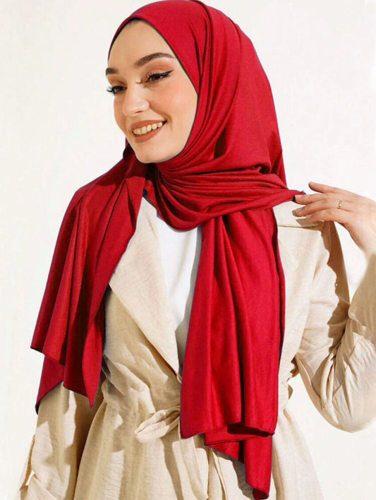 Rayon Jersey Scarf (Red)