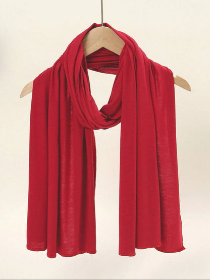 Rayon Jersey Scarf (Red)