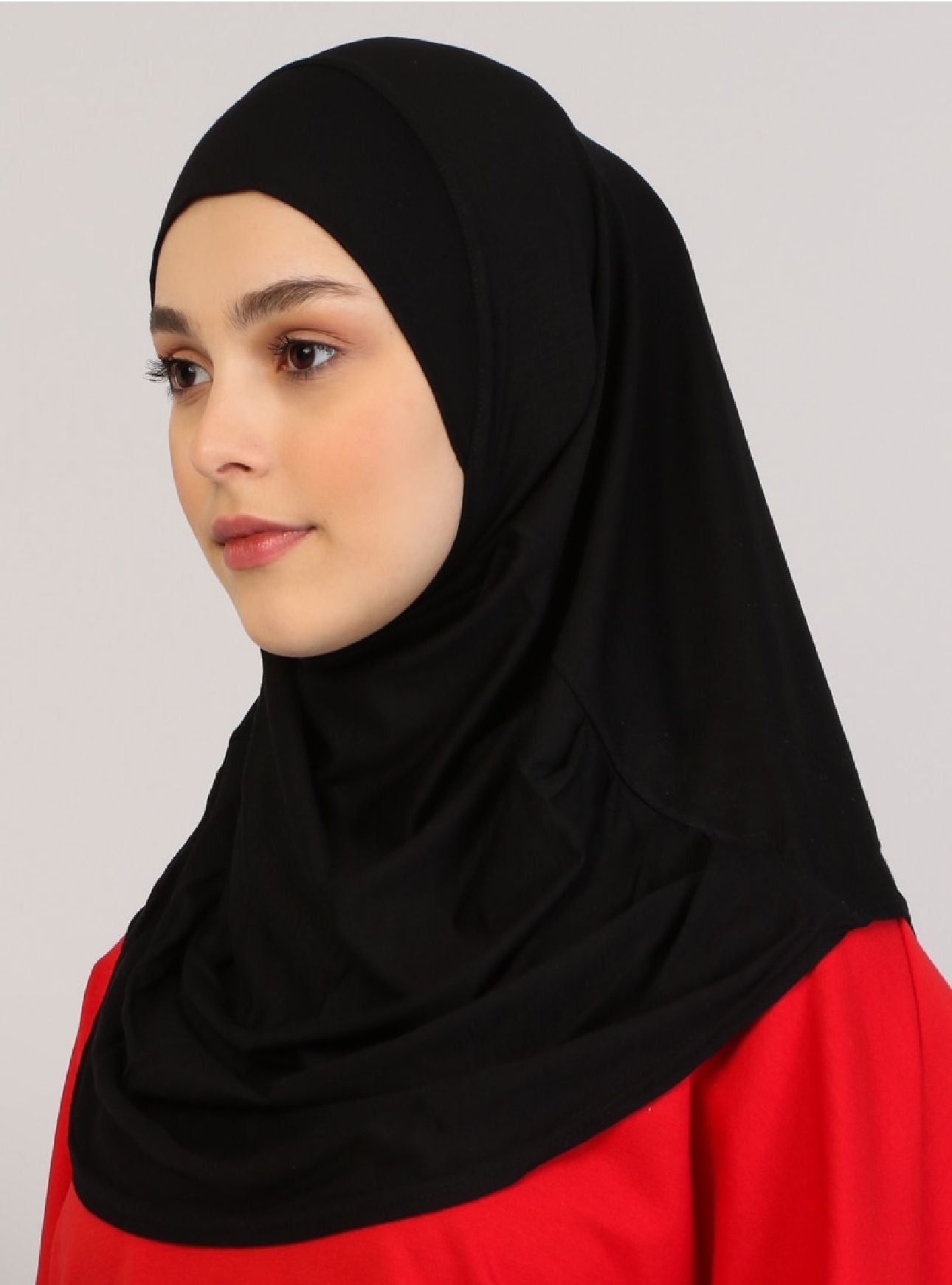 Black Viscose Instant Muslim Hijab - Ayesha’s Collection