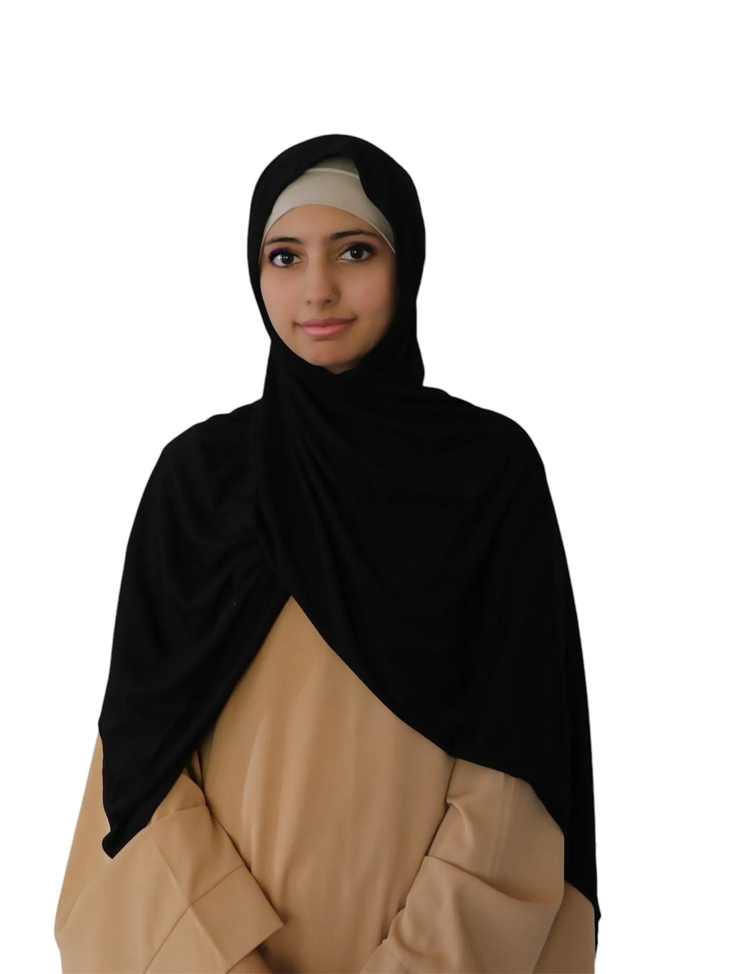 Rayon Jersey Scarf (Black) | Ayesha's Collection