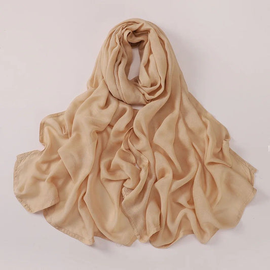 Beige Modal Hijab - Ayesha’s Collection