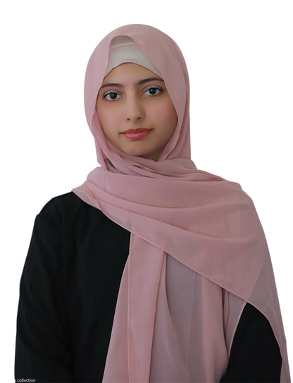 Pink Chiffon Hijab - Ayesha’s Collection