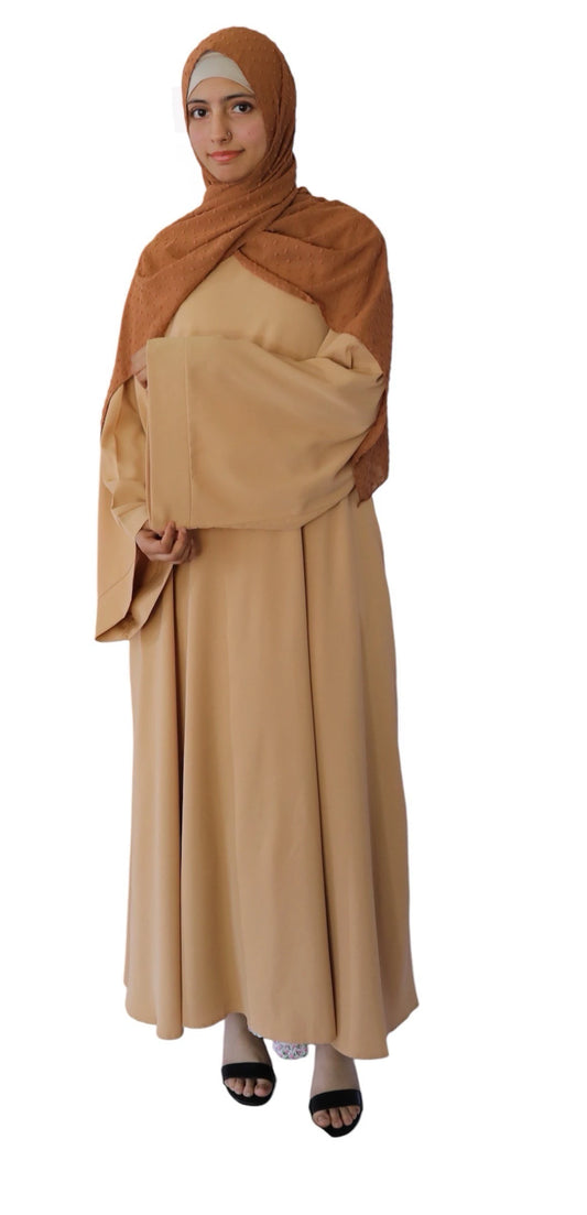 Dubai Abaya (Khaki) Tan - Ayesha’s Collection